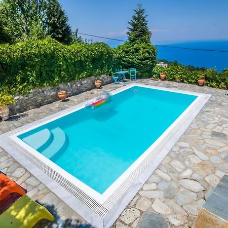 빌라 Traditional Stone With Astonishing Sea View 자고라