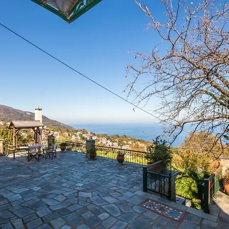 빌라 Traditional Stone With Astonishing Sea View 자고라
